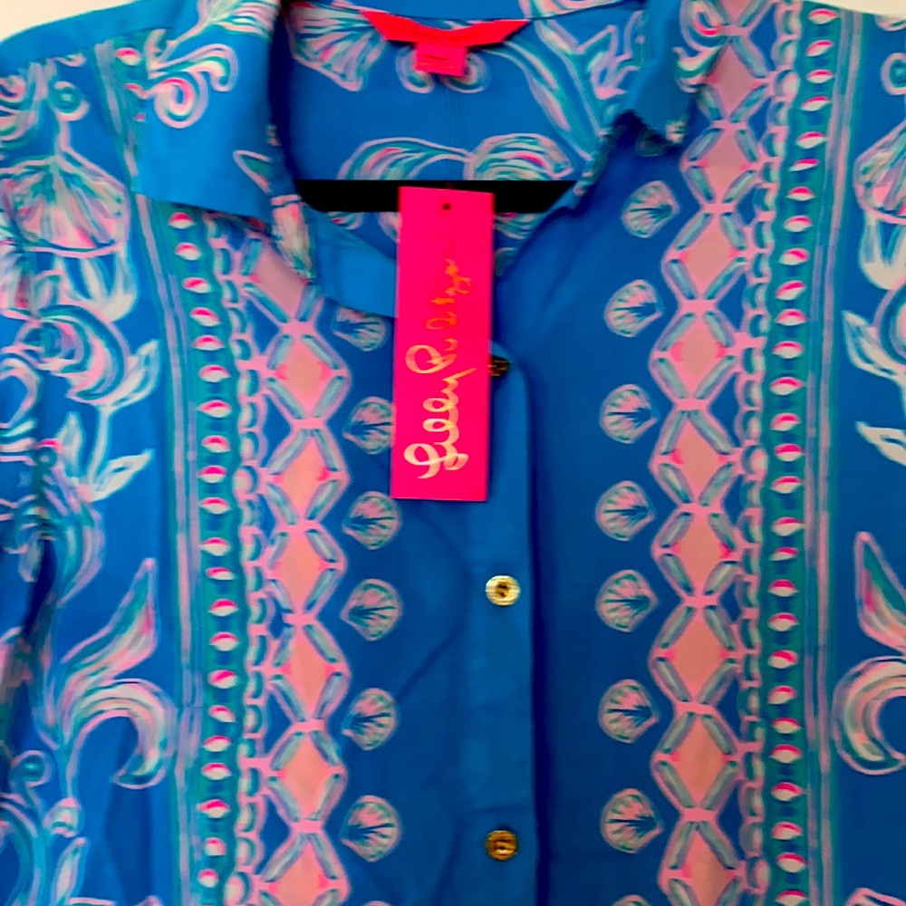 Vibrant Lilly Pulitzer Swim Coverup.